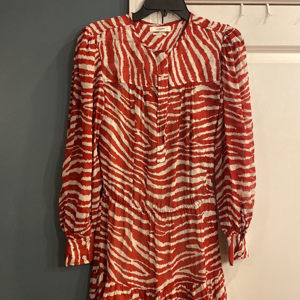 Isabel Marant Polyester Zebra Print Midi Dress - image 2